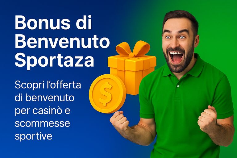 Bonus di benvenuto Sportaza per casino e scommesse sportive